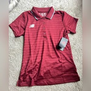 New Balance Women’s Polo Shirt – Burgundy / Wine